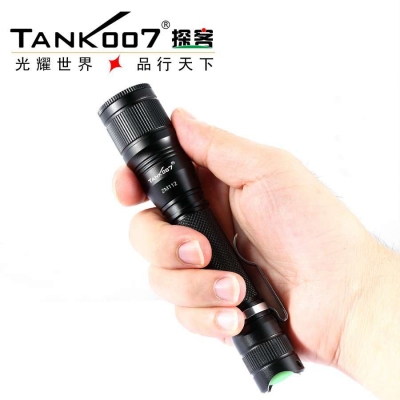 TANK007探客ZM112-R5正品美國大功率LED調焦手電筒騎行遠射家用戶外防身