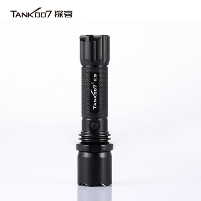 TANK007探客TC19標(biāo)準(zhǔn)巡邏安防手電正品超亮遠(yuǎn)射直充手電筒